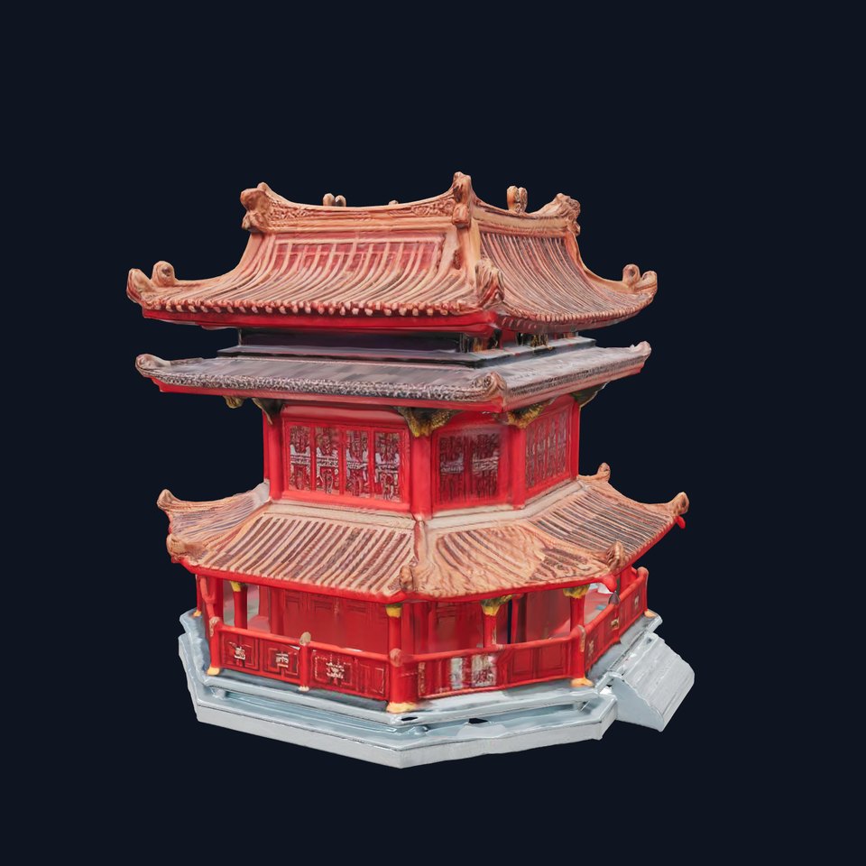 Classic Red Pagoda model pack